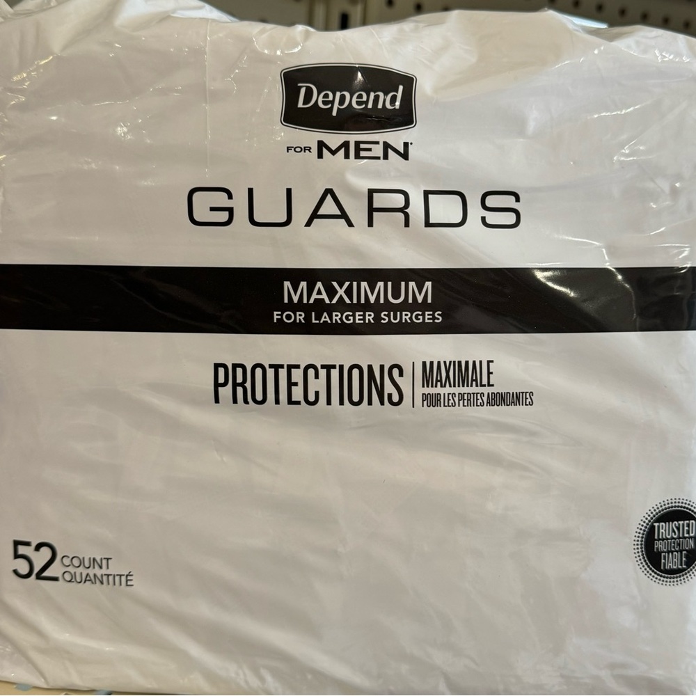 Depend Men’s Maximum guards